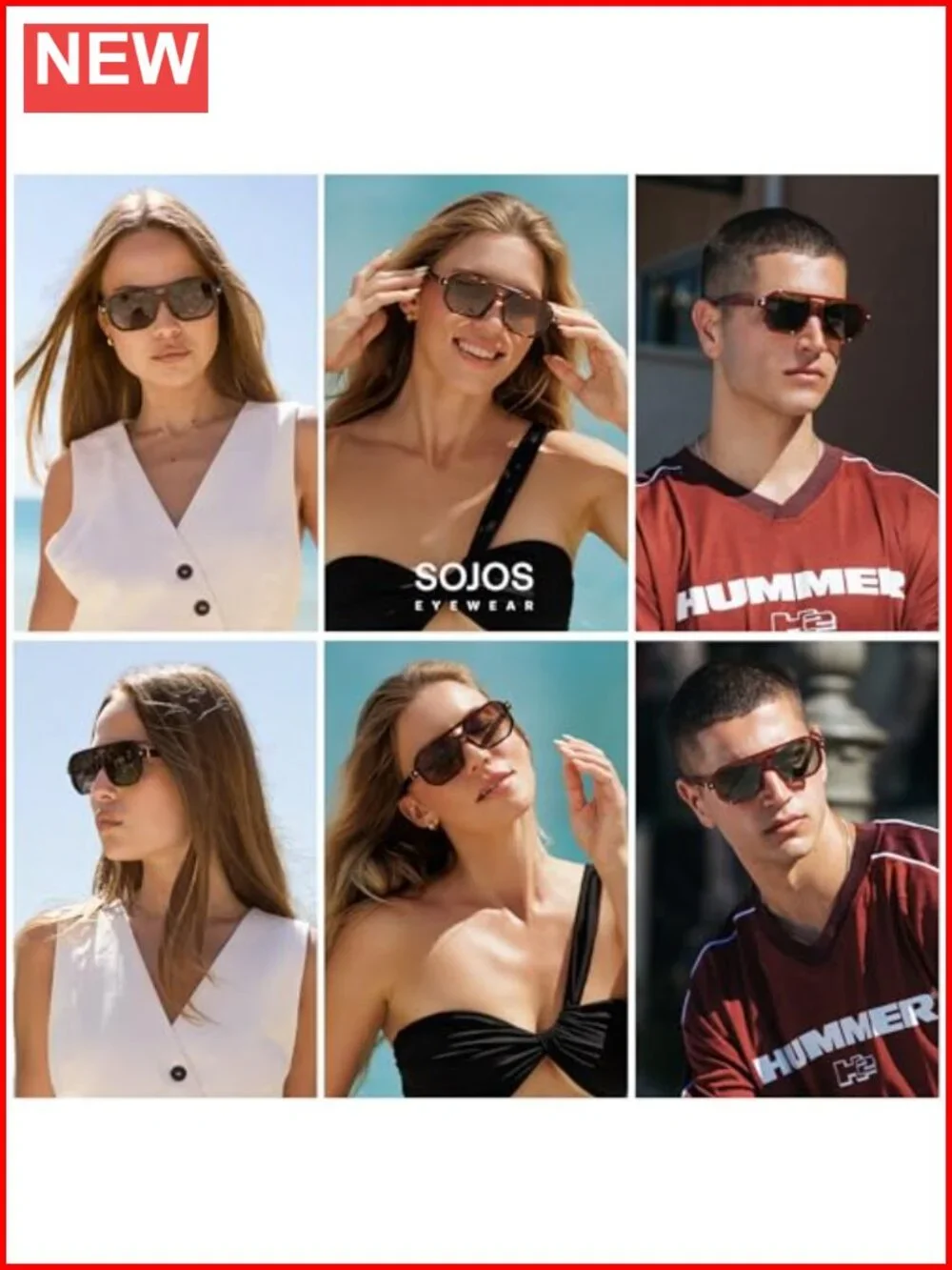 Retro Polarized Square Aviator Sunglasses UV400 Protection